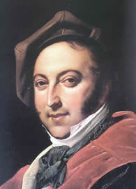 ritratto di Rossini di Giorces