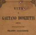 copertina del libro Filippo Cicconetti, vita di Gaetano Donizetti