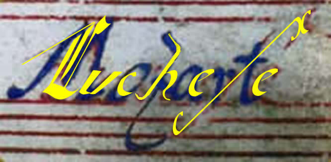 firma di Luchesi evidenziata in giallo