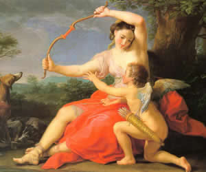 Pompeo Batoni, Diana e cupido
